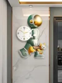 astronaut themed wall clock