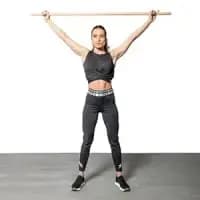 bamboo wooden yoga stick