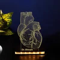 cardiologist heart 3d illusion led lamp