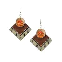 coconut wood earrings