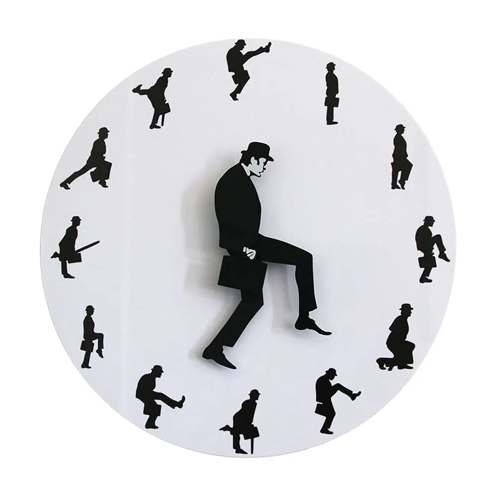 comedy inspired wall clock