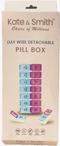 daywise detachable pill box
