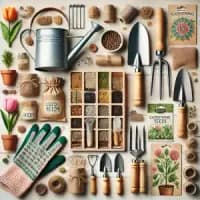 gardening tools and seeds