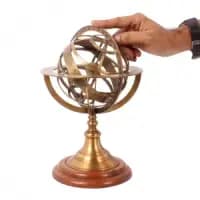 handcrafted brass globe