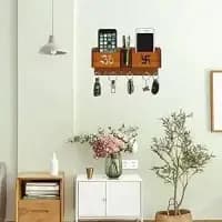 handcrafted wooden key organizer