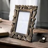 handcrafted wooden photo frame