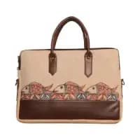 handmade jute laptop bag