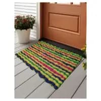 handwoven coir doormat