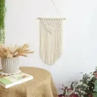 handwoven macrame wall hanging