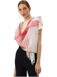 handwoven organic cotton scarf