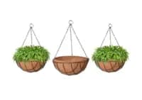 hanging coconut shell planters
