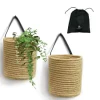 hanging jute rope planters