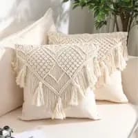 macrame cushion covers