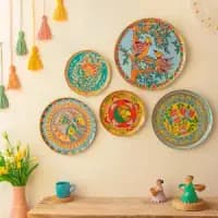 madhubani wall plates