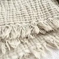 organic cotton throw blanket