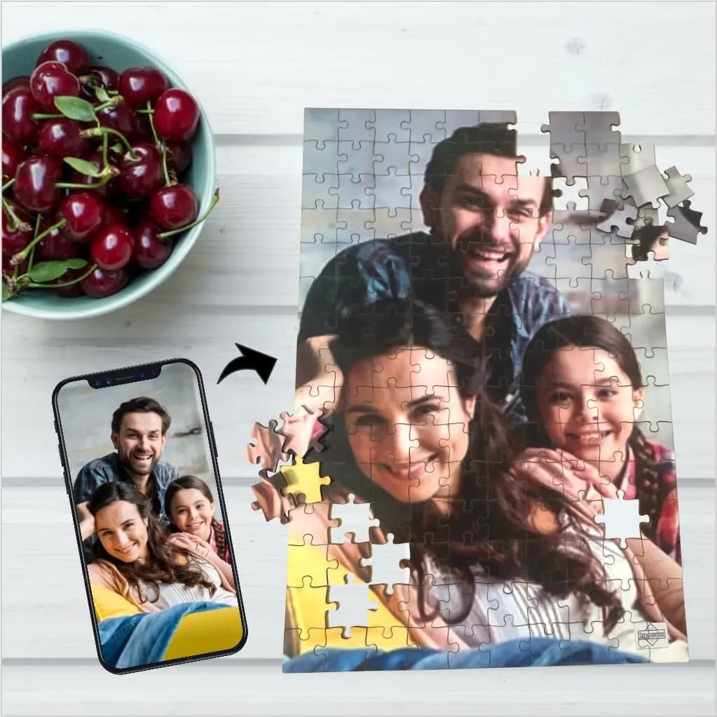 personalized family portrait puzzle