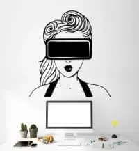 virtual reality wall mural