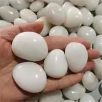 white pebbles stone