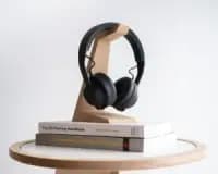 wood headphone stand