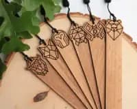 wooden bookmark set