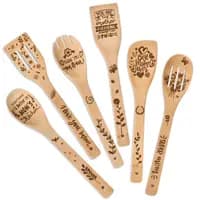 wooden cooking spoons set