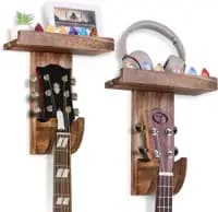 wooden guitar pick holder