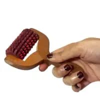 wooden massage roller